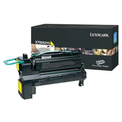 Originálny toner Lexmark X792X2YG, žltý, 20000 strán