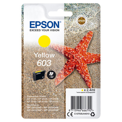 Originálny atrament Epson T03U4 (C13T03U44020, 603), žltý, 130 strán (2,4 ml)