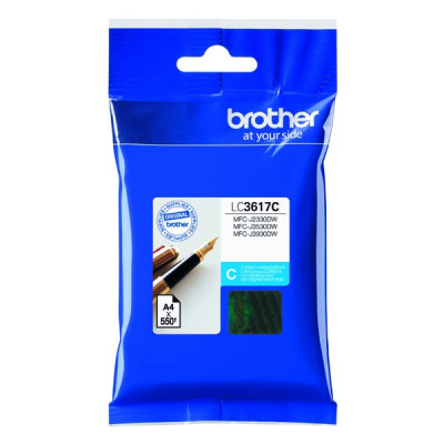 Originálny atrament Brother LC-3617C, azúrový, 550 strán