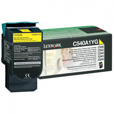 Originálny toner Lexmark C540A1YG, žltý, 1000 strán