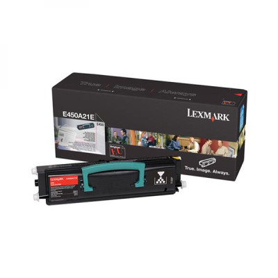 Originálny toner Lexmark E450A21E, čierny, 6000 strán