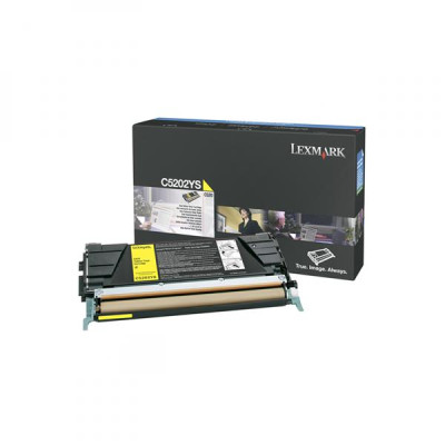 Originálny toner Lexmark C5202YS, žltý, 1500 strán