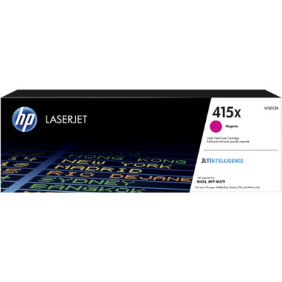Originálny toner HP W2033X (415X), purpurový, 6000 strán, XL