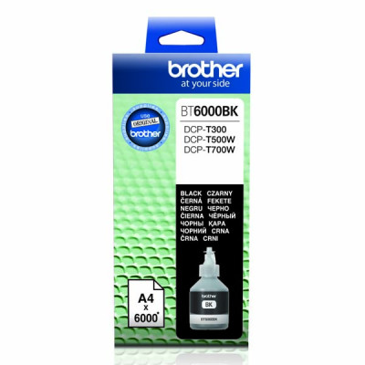 Originálny atrament Brother BT-6000Bk, čierny, 6000 strán (108 ml)