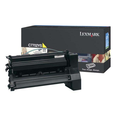Originálny toner Lexmark C7702YS, žltý, 6000 strán