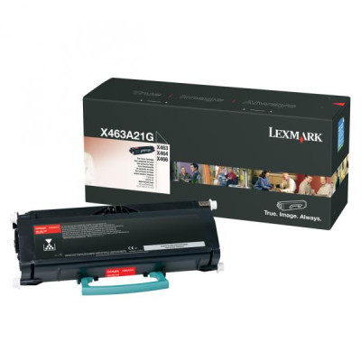 Originálny toner Lexmark X463A21G, čierny, 3500 strán