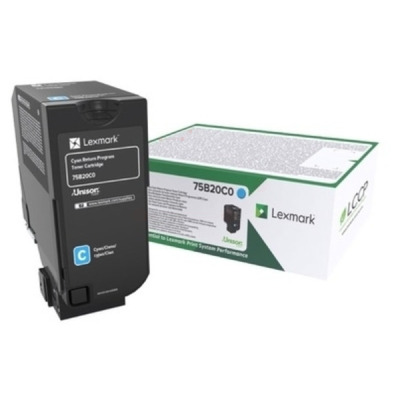 Lexmark 75B20C0  (75B0020), originálny toner, azúrový