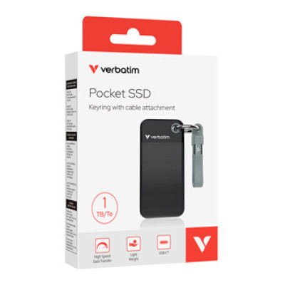 VERBATIM externí SSD 1TB Pocket USB3.2, 32190, černý