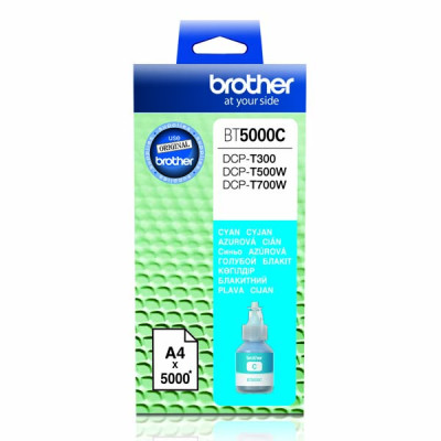 Originálny atrament Brother BT-5000C, azúrový, 5000 strán (41,8 ml)