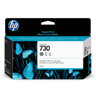 Originálny atrament HP P2V66A (730), šedý, 130 ml