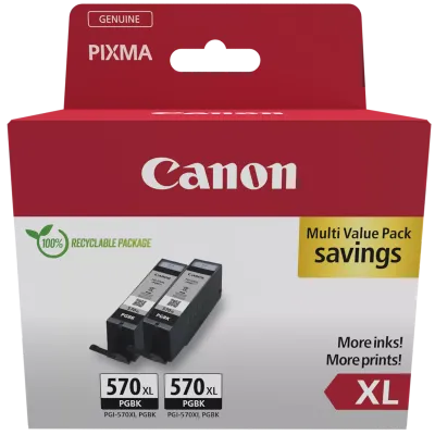 Originálny atrament Canon PGI-570XL PGBK (0318C007, 0318C010), čierny, 2-pack