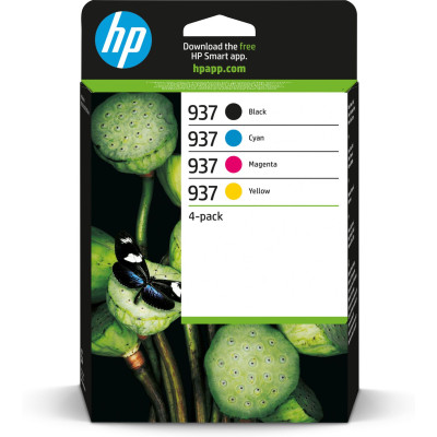 Originálny atrament HP 6C400NE (937), CMYK, 1250/800 strán, 4-pack
