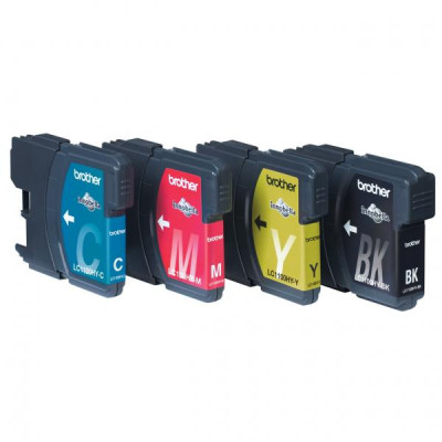 Originálny atrament Brother LC-1100HYVALBP, CMYK, 3 × 750 + 900 strán, 4-pack