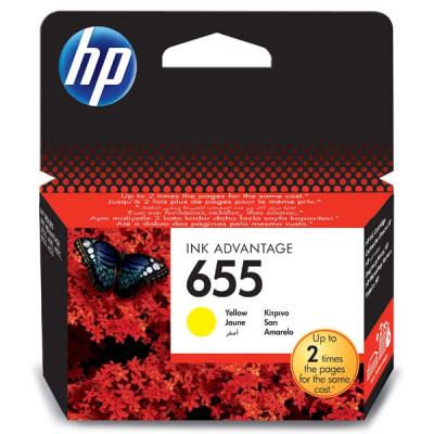 Originálny atrament HP CZ112AE (655), žltý, 600 strán (12 ml)