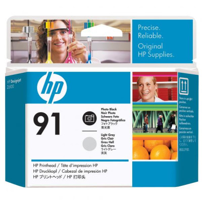 Originálna tlačová hlava HP C9463A (91), photo čierna/svetlo šedá