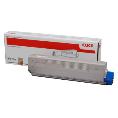 Originálny toner Oki C831 (44844505), žltý, 10000 strán