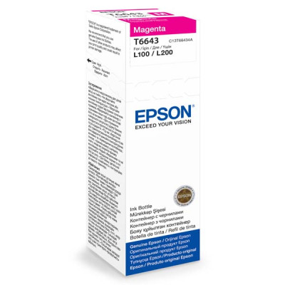 Originálny atrament Epson T6643 (C13T66434A), purpurový, 70 ml