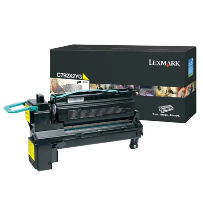 Originálny toner Lexmark C792X2YG, žltý, 20000 strán