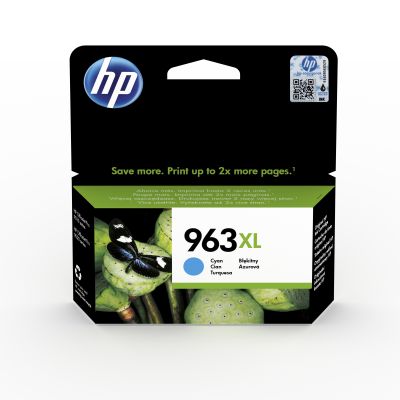 Originálny atrament HP 3JA27AE (963XL), azúrový, 1600 strán (22,92 ml)