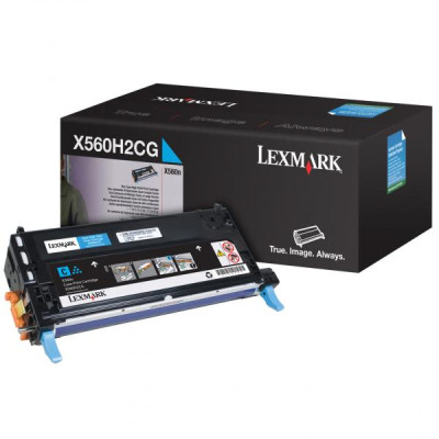 Originálny toner Lexmark X560H2CG, azúrový, 10000 strán