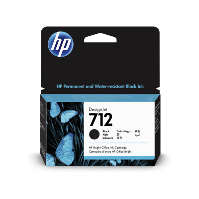 Originálny atrament HP 3ED70A (712), čierny, 38 ml
