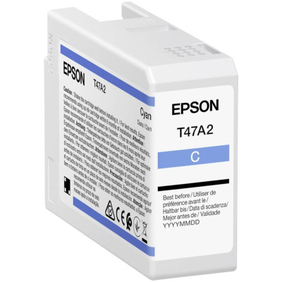 Originálny atrament Epson T47A2 (C13T47A200), azúrový, 50 ml