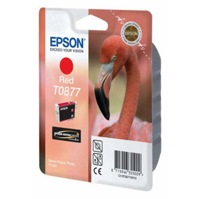 Originálny atrament Epson T0877 (C13T08774010), červený, 11,4 ml