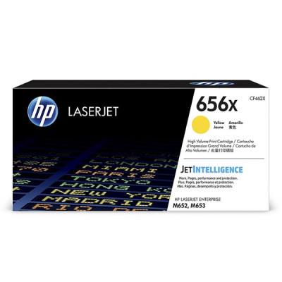 Originálny toner HP CF462X (656X), žltý, 22000 strán