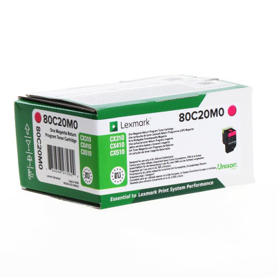 Originálny toner Lexmark 80C20M0 (80C20ME), purpurový, 1000 strán