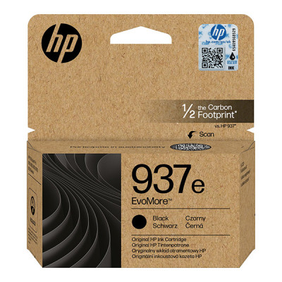 Originálny atrament HP 4S6W9NE (937e), čierny, 1650 strán, EvoMore