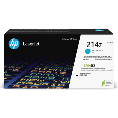 Originálny toner HP W2141Z (214Z), azúrový, 26000 strán