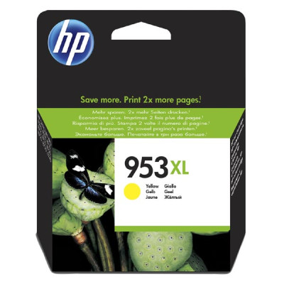 Originálny atrament HP F6U18AE (953XL), žltý, 1600 strán