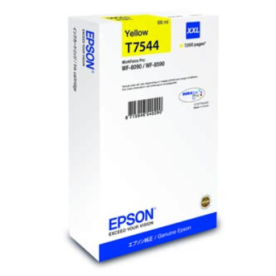 Originálny atrament Epson T7544XXL (C13T754440), žltý, 69 ml