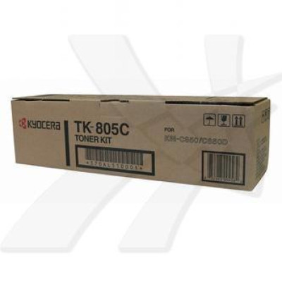 Originálny toner Kyocera TK-805C, azúrový, 10000 strán