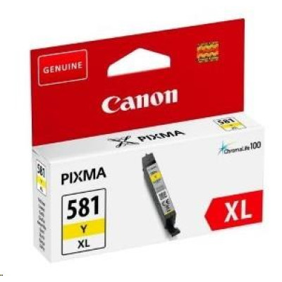 Originálny atrament Canon CLI-581XL Y (2051C001), žltý, 8,3 ml, XL
