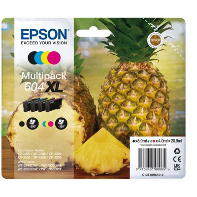 Originálny atrament Epson T10H6 (C13T10H64010, 604XL), CMYK, 500/350 strán, XL