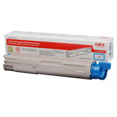 Originálny toner Oki C3500 (43459371), azúrový, 2500 strán