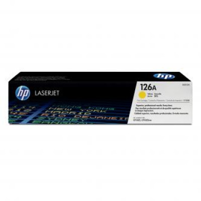 Originálny toner HP CE312A (126A), žltý, 1000 strán