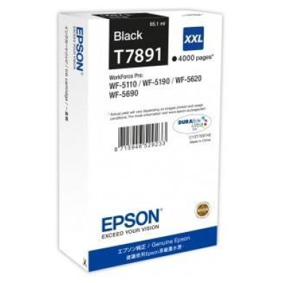 Originálny atrament Epson T7891XXL (C13T789140), čierny, 4000 strán (65 ml)