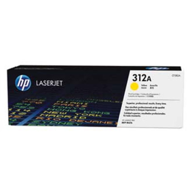 Originálny toner HP CF382A (312A), žltý, 2700 strán