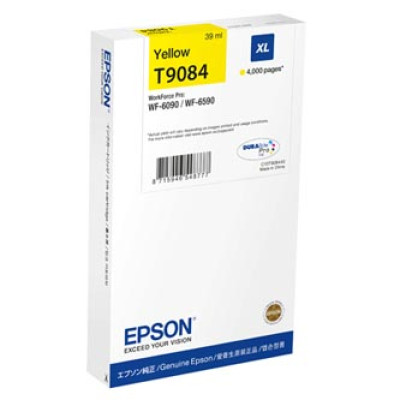 Originálny atrament Epson T9084XL (C13T90844N), žltý, 39 ml