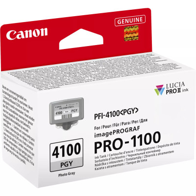 Originálny atrament Canon PFI-4100PGY (6784C001), photo šedý, 80 ml