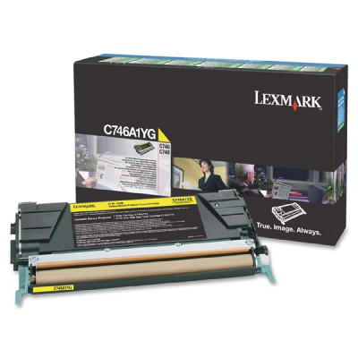 Originálny toner Lexmark C746A1YG, žltý, 7000 strán