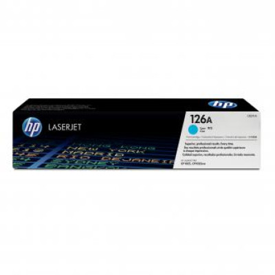 Originálny toner HP CE311A (126A), azúrový, 1000 strán