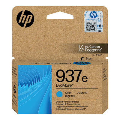 Originálny atrament HP 4S6W6NE (937e), azúrový, 1650 strán, EvoMore