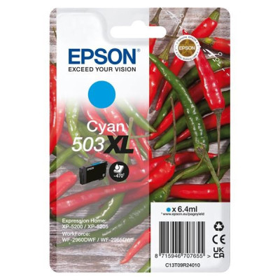 Originálny atrament Epson T09R2 (C13T09R24010, 503XL), azúrový, 470 strán (6,4 ml), XL