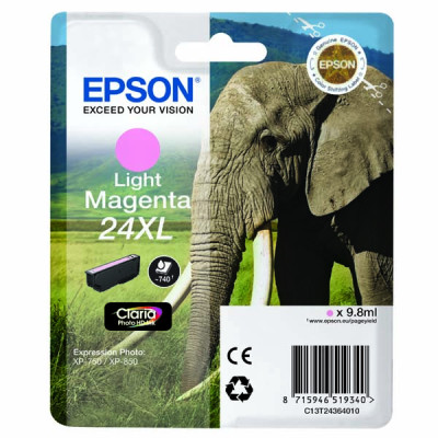 Originálny atrament Epson T2436 (C13T24364010), svetlo purpurový, 9,8 ml
