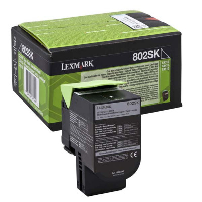 Originálny toner Lexmark 80C2SK0 (80C2SKE), čierny, 2500 strán