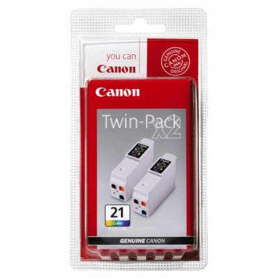 Originálny atrament Canon BCI-21C (0955A357), farebný, 2 × 150 strán, 2-pack