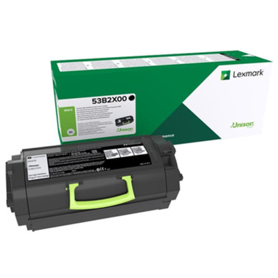 Originálny toner Lexmark 53B2X00, čierny, 45000 strán